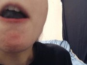 Chewing asmr with nice juicy grapes 13/16