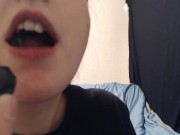 Chewing asmr with nice juicy grapes 5/16