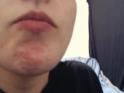 Chewing asmr with nice juicy grapes 9/16