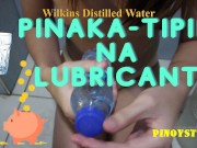 Tinamaan ng Tamod ang Lens ng Canon Camera + Handjob ng Horny Pinay Gamit ang Wilkins Mineral Water