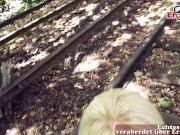 Mollige deutsche Blondine macht Straßen Casting zum Sex in Berlin Siemensdamm 6/16