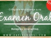 ROLEPLAY INTERACTIVO COLEGIALA DANDO SU EXAMEN ORAL | ASMR SOUNDS | AUDIO ONLY | VOZ ARGENTINA 11/16