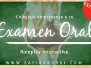 ROLEPLAY INTERACTIVO COLEGIALA DANDO SU EXAMEN ORAL | ASMR SOUNDS | AUDIO ONLY | VOZ ARGENTINA 12/16
