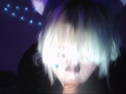 Neko Girl Sucks Masters Cock 14/16