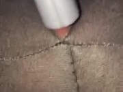 Vacuum cleaner sucks my clit in hole of my yoga pants 11/16