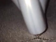 Vacuum cleaner sucks my clit in hole of my yoga pants 13/16