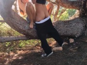 GOOSEBUMPS SUNSHINE ROMANCE - perfect longhair blonde girlfriend gets fucked intense in the forrest 8/16