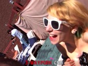 3-Way Porn - Inked Punkette Banged in 3Some during Exterior Orgy 12/16