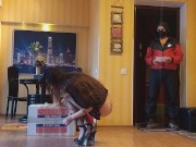 FUN & Enjoy from EXHIBITIONISM exposure during last Amazon Delivery #Surprise for Delivery Guy 9/16
