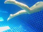 Me,Mini Bikini and BLACK DILDO in Public POOL 12/16