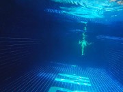 Me,Mini Bikini and BLACK DILDO in Public POOL 7/16