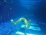 Me,Mini Bikini and BLACK DILDO in Public POOL 9/16