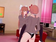 DDLC: Sayori hot strapon fuck with Monika 4/16