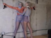 Jessica Taylor's First Encasement with Star Nine - Nylon Encasement Orgasms TRAILER 2/16