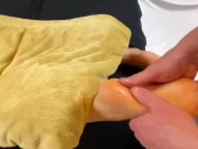 HOT MILF RUBBED IN OIL-BREASTS, BODY, FEET... 2/16