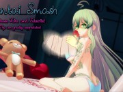 Hinata rubs her pussy outside, fingers herself to orgasm. Naruto hentai. 1/16