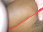 Thick Ebony Slut SQUIRTING BACKSHOTS - Almost Anal 13/16