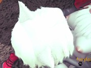 Furry Hentai - White Cat & Black Kitty Yiff 15/16