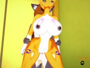 Digimon Hentai - Taomon & Grey Fox Hard Sex 2/2 16/16