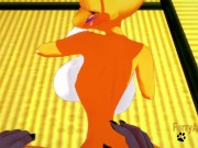 Digimon Hentai - Taomon & Grey Fox Hard Sex 2/2 5/16