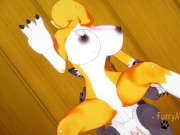 Digimon Hentai - Taomon & Grey Fox Hard Sex 2/2 9/16