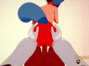 BNA Hentai - Michiru Yiff at Toilet 3/3 7/16