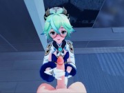 Genshin Impact Hentai - Sucrose gets fucked from your POV, cum inside her pussy. 1/16