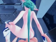 Genshin Impact Hentai - Sucrose gets fucked from your POV, cum inside her pussy. 12/16