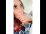 Mess up my lipstick so I can have ur cum in my mouth