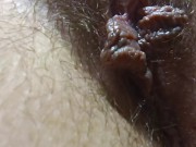 Close up of very hairy pussy! Hairy fetish! 12/16