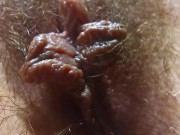 Close up of very hairy pussy! Hairy fetish! 13/16
