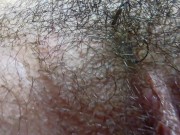 Close up of very hairy pussy! Hairy fetish! 6/16