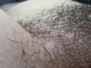Close up of very hairy pussy! Hairy fetish! 7/16