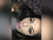 Smoking my vape while he’s cumming all over my face (part of the ending scene from new vid) 16/16