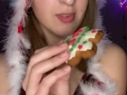 Christmas cookie chewing. Food fetish  1/16