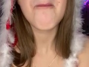 Christmas cookie chewing. Food fetish  16/16