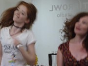 Two Redheads Have a Dance-off 8/16