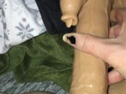 Wet pussy rubbed with big cock toy - Volume Up 3/16