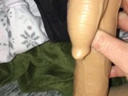Wet pussy rubbed with big cock toy - Volume Up 4/16