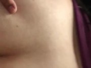 Husband gets sloppy seconds after bull leaves me filled  6/16