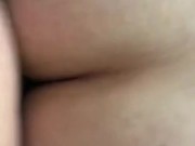 Husband gets sloppy seconds after bull leaves me filled  9/16