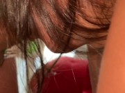 Mi Hermanastra Venezolana disfruta mamar mi verga y comer mi semen cuando estamos Solos en casa 7/16