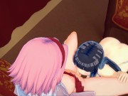 Hinata getting fucked by Sakura with a strapon - Naruto Hentai. 2/16