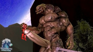 Surrounded, Hyper Sangheili Muscle Growth Animation - RedTube