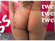 sexy girl dancing and moving solo in panty thong twerk twerk twerk ass ass sexy latina dancing regga