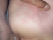 Tiny blonde takes long stroke creaming heavy on cock 10/16