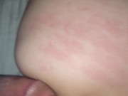 Tiny blonde takes long stroke creaming heavy on cock 14/16