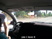 Joven desconocida, me masturba en el auto en la calle 3/16