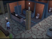 Lesbian sex in the toilet of the city library | porn cartoon 2/16