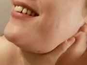 rough blow job face fuck, slapping, choking 2/16